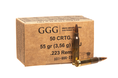 ПатроннарезнойGGGкал.223RemFMJ55gr(3.56г)